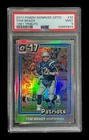 2017 panini donruss optic #32 tom brady; ‘81 tribute holo SP silver prizm PSA 9