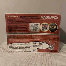 Magnavox TB110MW9 DTV Digital to Analog Converter Box with Remote