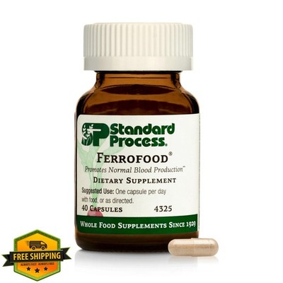 Standard Process Ferrofood Iron Supplement 40 Capsules