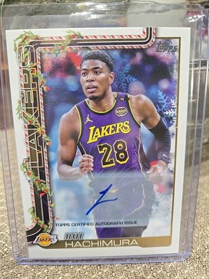 Rui Hachimura 2025-26 Topps Holiday Mega #H123 AUTO LA Lakers | eBay