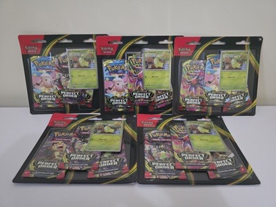 5x Pokemon TCG Mega Evolution Perfect Order Triple Blister Pack Bundle Sealed