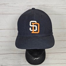 Vintage San Diego Padres New Era Fitted Hat Diamond Collection Men's Size 7 Wool