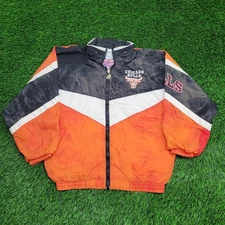 Vintage 90s Chicago-Bulls Jacket Womens XL 22x24 Mighty-Mac