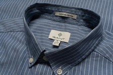 Men Gant Shirt Navy Cotton 38 / M / 46