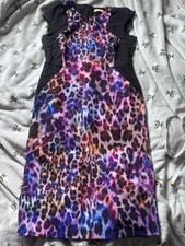 Per Una Speziale Dress Sze 14 multi coloured Animal Print Italian Fabric