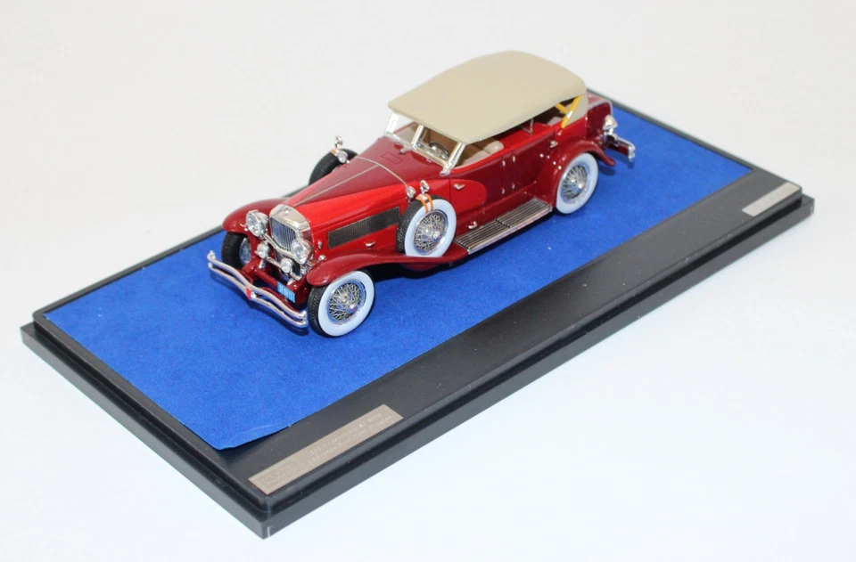 Matrix 1933 Duesenberg SJ LaGrande Doble Capucha Resina Faetón 1:43 Rojo Sin usar, en caja Louwman Foto 3 de 4