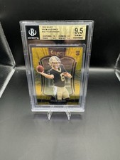 2025 Select Tyler Shough Premier Level Gold Disco /10 BGS 9.5 New Orleans Saints