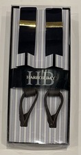 Club Room Solid Suspenders, Men's Size OS/Adjustable - Navy/Brown/Gold