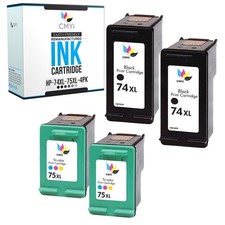 CMYi 4PK 74XL and 75XL Ink Cartridges for HP PhotoSmart C4273 C4275 C4280 C4283