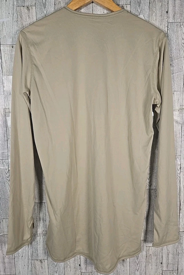 Polartec Power Dry Cold Weather Undershirt SMALL Tan Military Grade NEW - Image 2 of 4