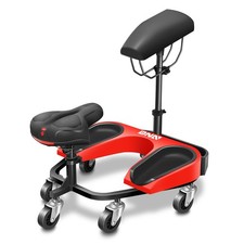 26 L X 20 W X 2125 H Adjustable Redblack Rolling Kneeling Sitting Creeper