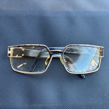 Vintage Cazal Eyeglass Frames Geometric Designer Logo Hinge Frames