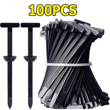100 PCS Nylon Universal Cable Tie Buckle Heavy Duty Self-Locking Zip Ties Holder