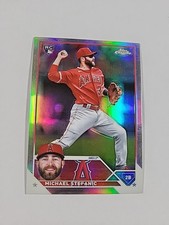 2023 Topps Chrome Michael Stefanic Refractor Rookie Angeles Angels #138