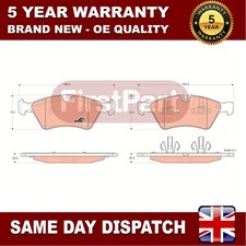 Juego de pastillas de freno delanteras de primera parte para Mercedes-Benz Clase M Clase R
