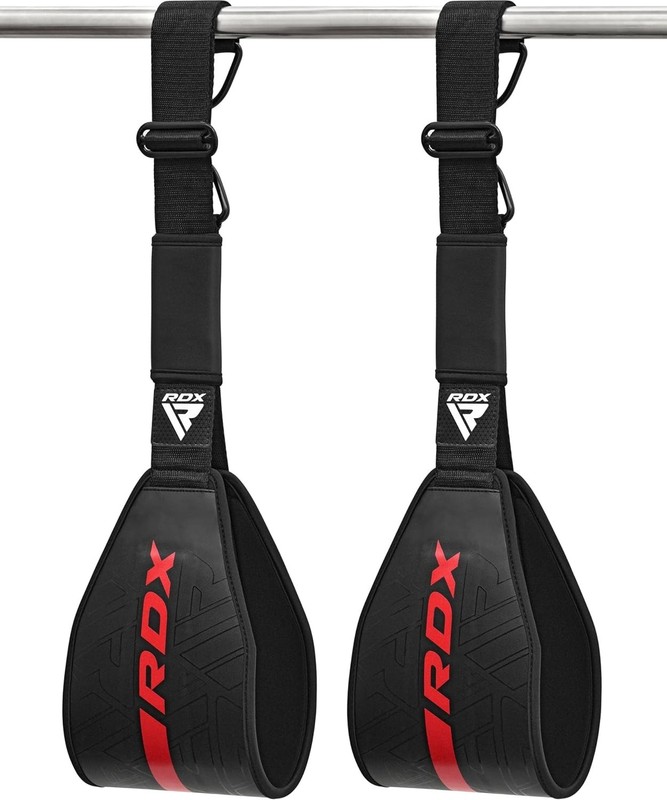 RDX AB Straps for Pull Up Bar Hanging (Pair), Maya Hide Leather, Abdominal Muscl