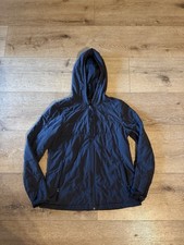 The North Face Womens Black Full Zip Hooded Quilted Sweater Size Medium