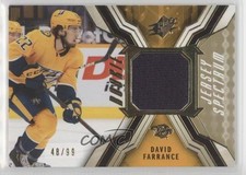 2021-22 SPx Rookie Jersey Gold Spectrum 48/99 David Farrance #RJ-DF 16c4