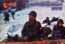 Mars Figures 1/72 U.S. WWII INFANTRY IN WINTER UNIFORM Figure Set