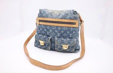 Louis Vuitton Baggy GM Monogram Denim Shoulder Bag M95048 SP1025 Blue Authentic