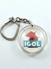 Keychain - IGOL - Esun & Sons Agricultural Machines - Quimper - 1960s Vintage