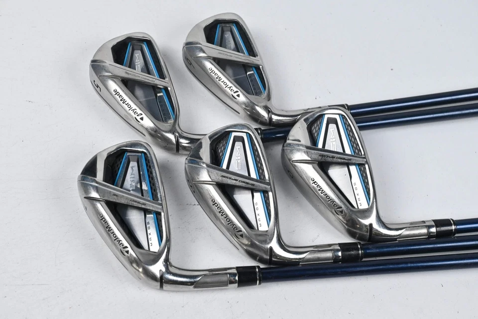 Left Hand Taylormade SIM Max OS Irons / 5-9i / Senior Flex Ventus Blue 5 Shafts - Image 2 of 4