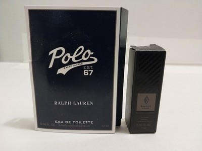 Ralph Lauren Polo 67 EDT 1.2ml 0.04oz & Ralph's Club Elixir 2ml 0.06 fl.oz