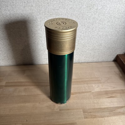 Shotshell Thermo Bottle 12 Gauge Shotgun Shell Travel Thermos 12  Green