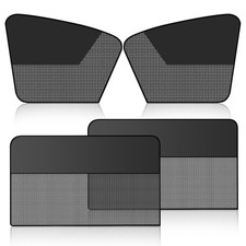 Car Front Rear Side Window Sunshade, Mesh Sun Protection Cover,4PCS
