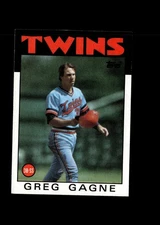 Greg Gagne - 1986 Topps Baseball #162 - Minnesota Twins + FAST FREE Ship
