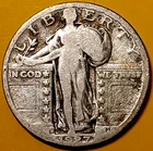 1927 D SILVER STANDING LIBERTY QUARTER 25¢ 99-Year-Old Coin, 976K Minted