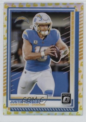 2025 Panini Donruss Optic Flex Prizm 165/199 Justin Herbert #109 00kr