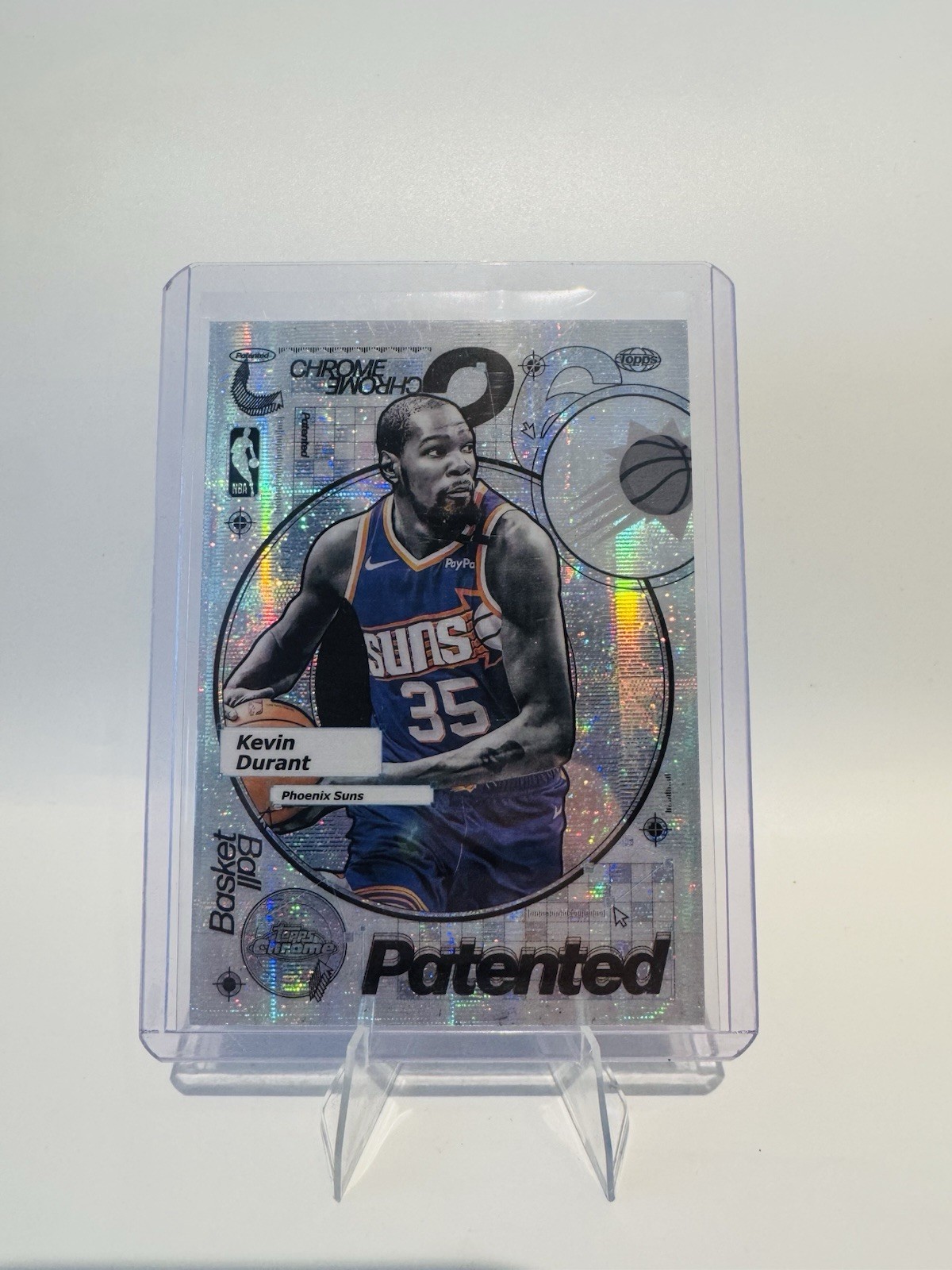 2025-26 Topps Chrome- Kevin Durant - Patented Insert - Rare SSP CASE HIT - Suns