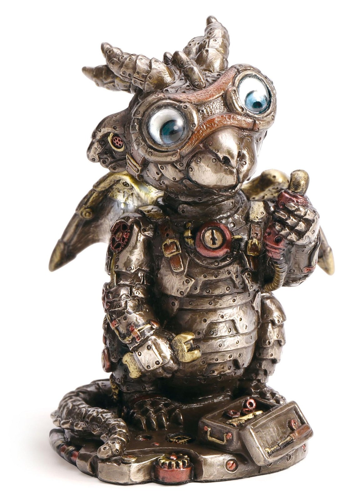Steampunk Tinkerer Dragon Bronze Figurine (By Veronese)