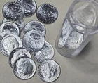 1964 Roll 50 90% Silver Uncirculated Roosevelt Dimes, $5 Face, Silver Coin Lot