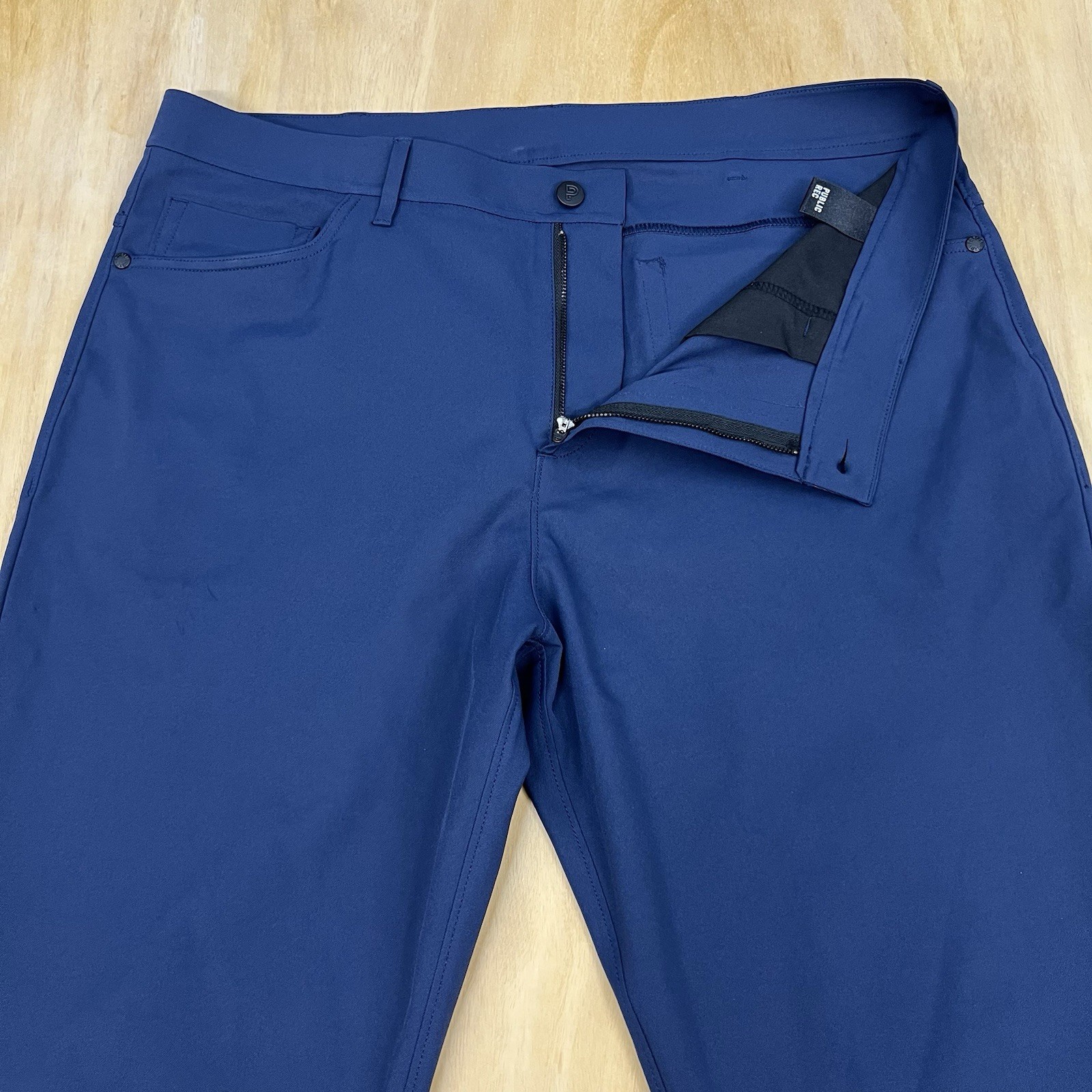 Public Rec Dealmaker 5 Pocket Work Pants Mens 36x28 Stretch Slim Straight Navy