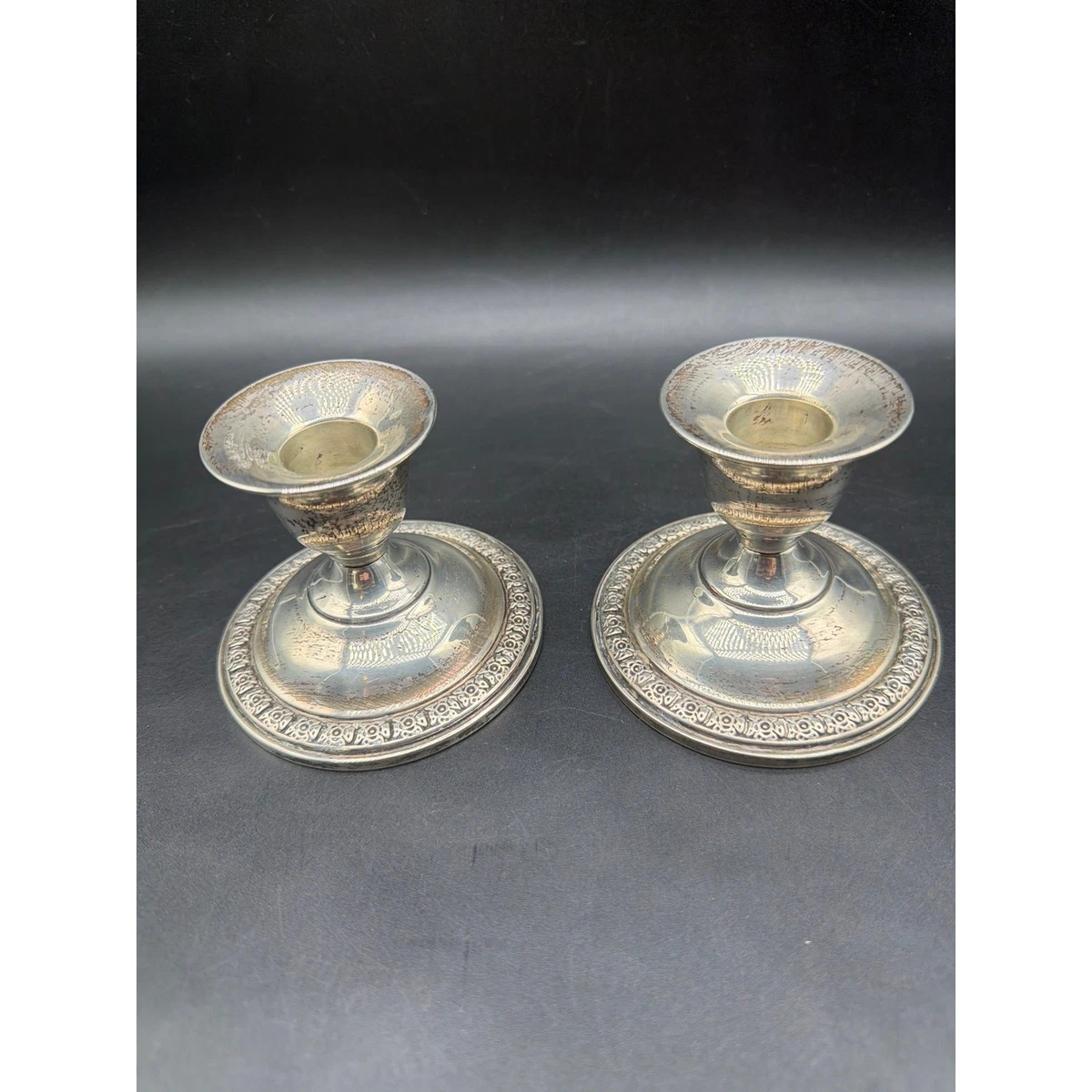 Fisher Sterling Silver In Antique Us Sterling Silver Candlesticks