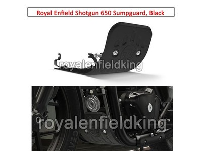 Echte Royal Enfield Shotgun 650 Schwarzer Sumpfschutz