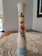 Vintage Hand Painted Ceramic SADO INTERNATIONAL For FTD PORTUGAL Flower Bud Vase
