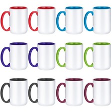 TANGLONG Sublimation Mugs 15 oz Sublimation Cups Bulk Coffee Mugs Tazas Para