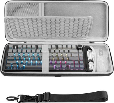 Tastatur Maus Set Hardcase 75% 84-Tasten kompatibel mit Aula F75 Pro Keychron K2