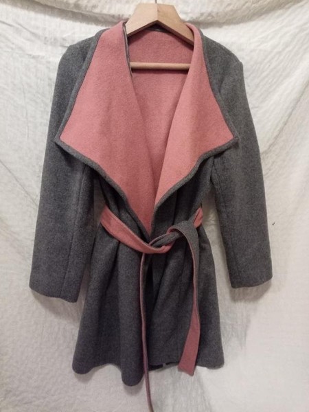 Women Jaeger Coat Grey Wool 44 / XXL / 52