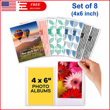 Set of 8 4x6 Photo Albums Mini Albums, Each Can Hold Up To 36 Photos, Paper Plan