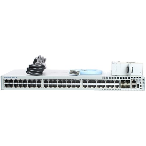 Arista DCS-7010T-48-R 48P 1GbE 4P 10GbE SFP+ RA Switch with rack mounts