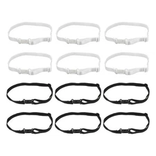 20 Pcs Bow Tie Strap Elastic Extension Band Adjustable Bowtie Straps