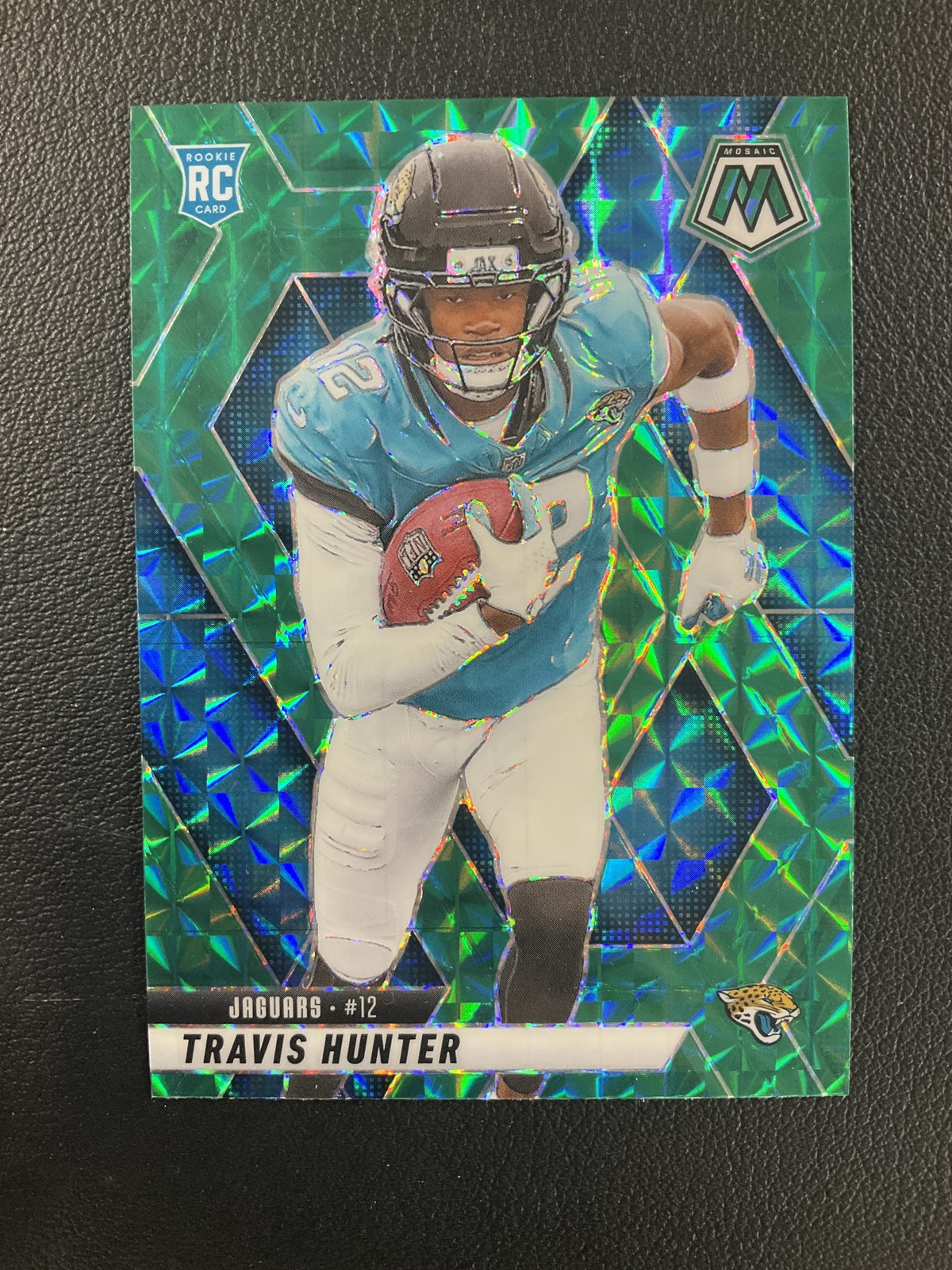 2025 Panini Mosaic #301 Travis Hunter Mosaic Green Jacksonville Jaguars