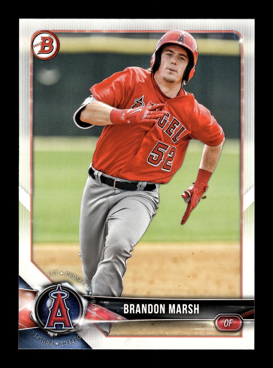 2018 Bowman Draft Baseball #BD-36 Brandon Marsh Angels Phillies RC