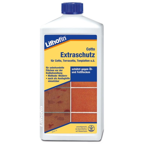 Lithofin Cotto Extraschutz 1 L Ausflughilfe Cotto Terracotta Tonplatten Farblos-image