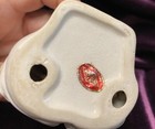 Vintage ARTMARK MADONNA VIRGIN MARY PRAYING WHITE GOLD CANDLE HOLDER VASE JAPAN — photo 7