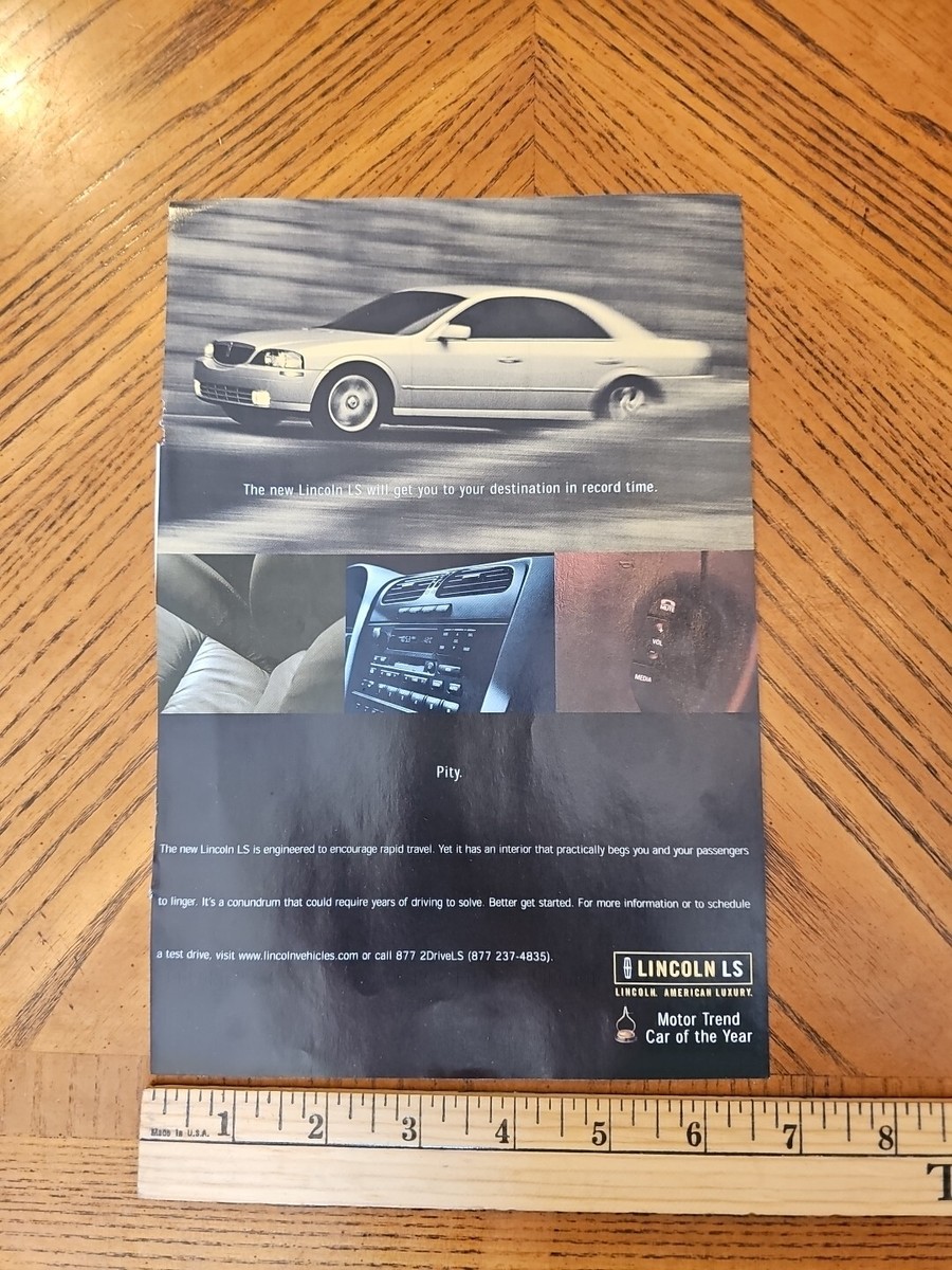 Vintage Lincoln LS Magazine Print Ad 2000 Ford | eBay